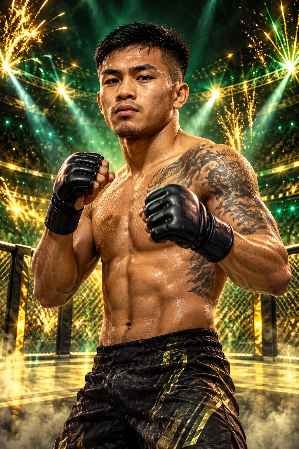 Illustrated Joshua Van UFC 331 Cage Maxxing special card
